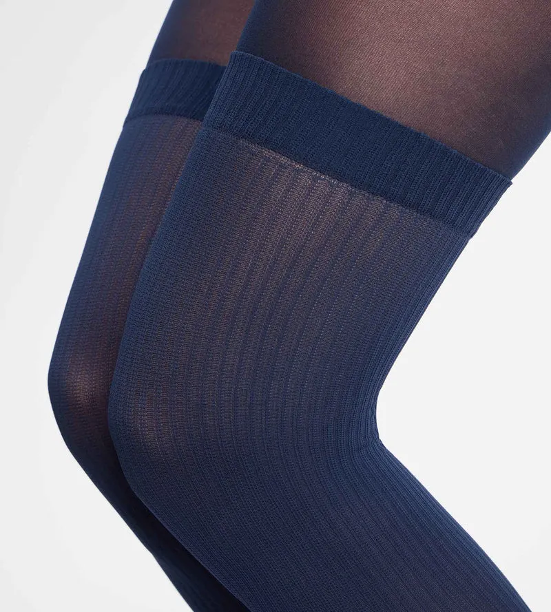 Fantasie-Strumpfhose mit Marine-Trompe-l’œil-Effekt 25/45D Style