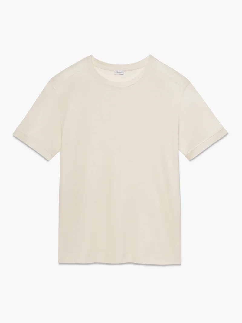 T-Shirt SUSTAINABLE LUXURY, Rundhals; in Sommerfarbe birch (beige)
