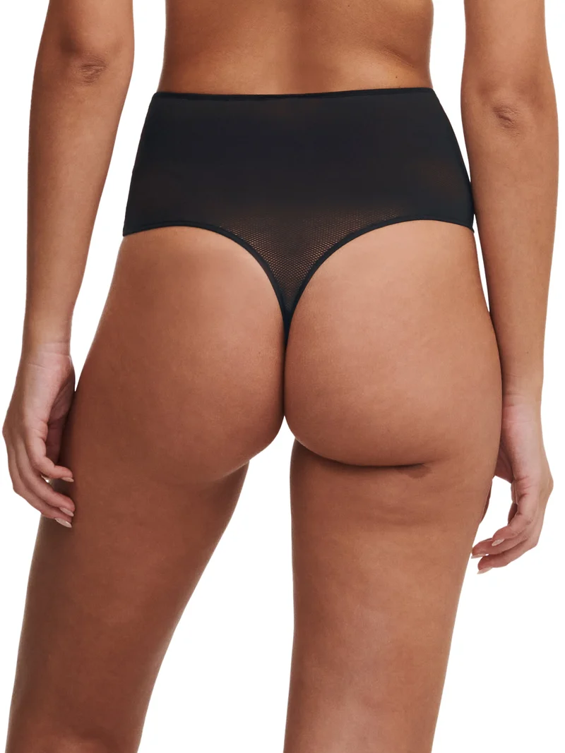 Chantelle - Philter Tanga aus schwarzem Vinyl