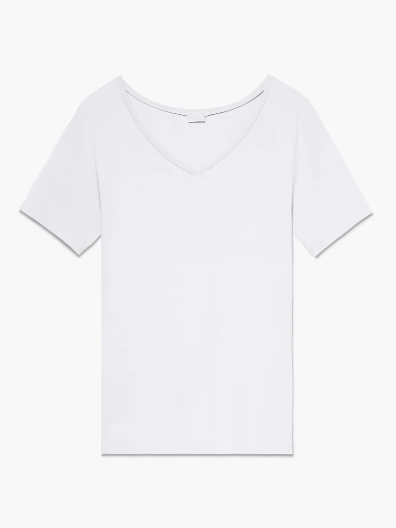 T-Shirt, V-Neck, PURENESS, in Sommer-Style