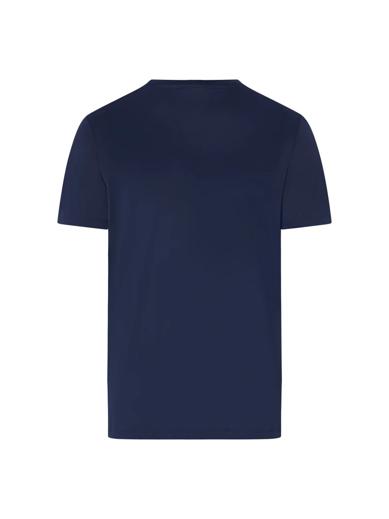 T-Shirt, O-Neck, COTTON SPORTY, in Sommer-Farbe deep navy, Grösse L
