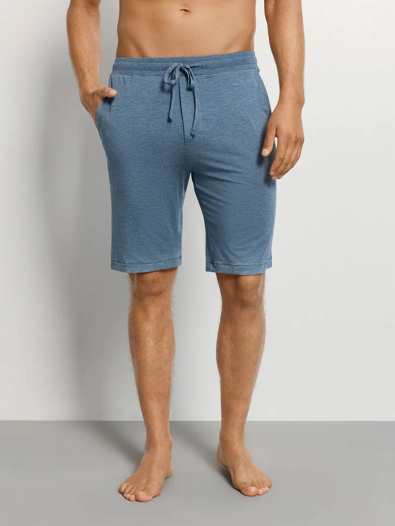 Short Pants CASUALS, in Sommerfarbe retro blue melange