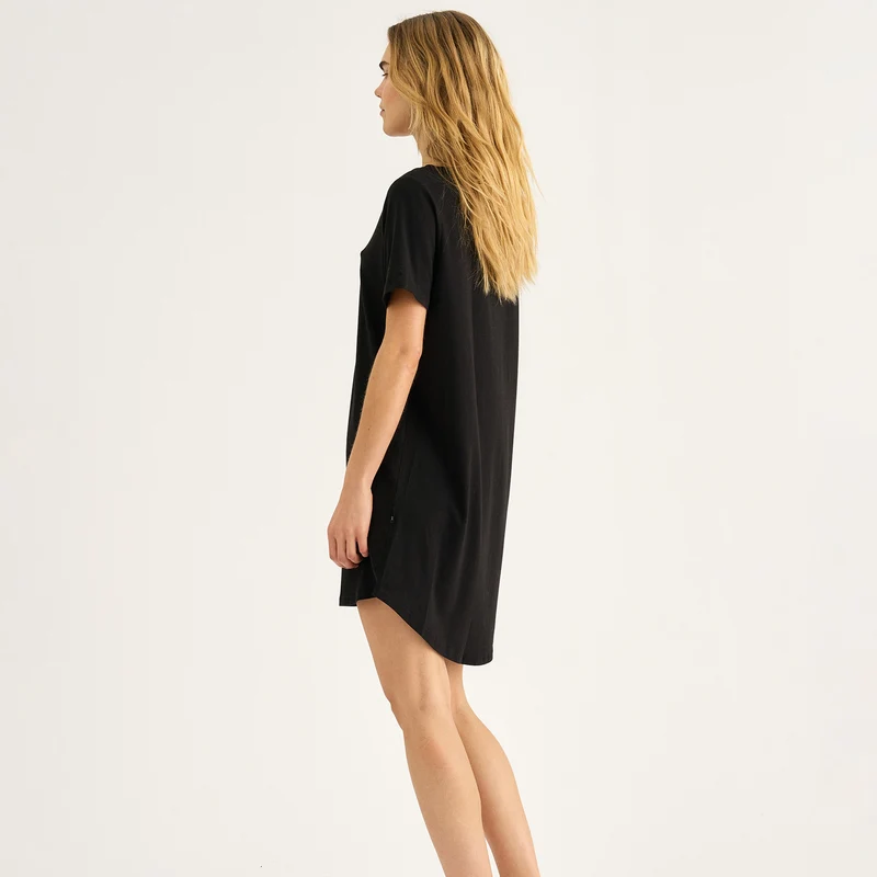 Schwarzes Bambus Big Shirt
