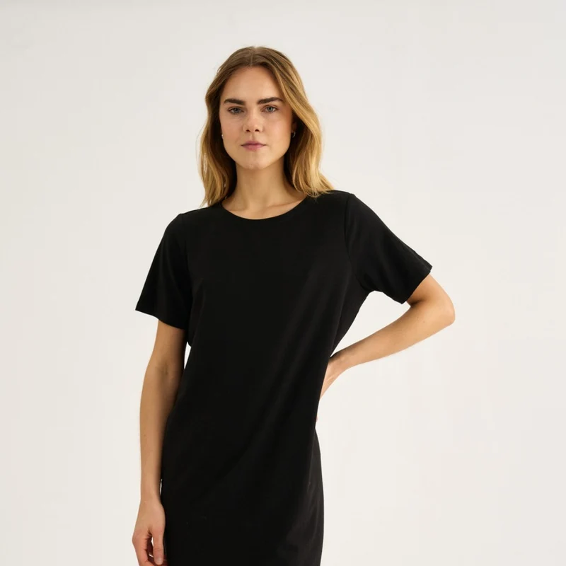 Schwarzes Bambus Big Shirt