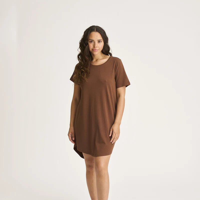 Braunes Bambus Big Shirt