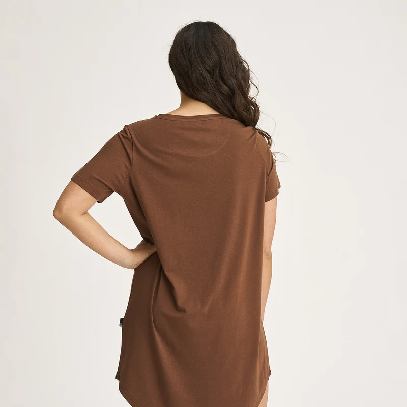 Braunes Bambus Big Shirt