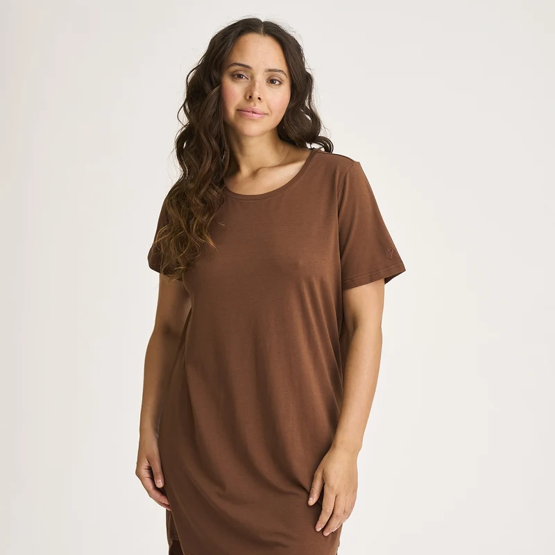 Braunes Bambus Big Shirt
