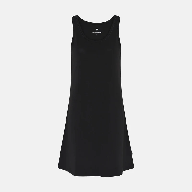Schwarzes Kleid aus Bambus-Jersey