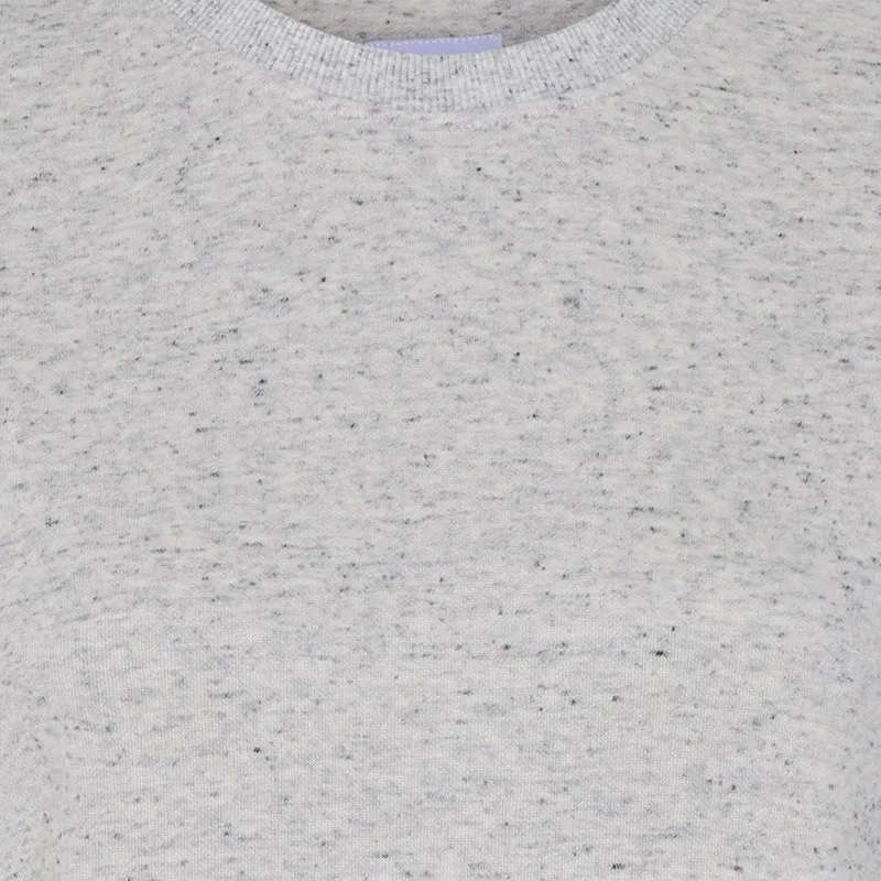 Hellgrau meliertes Bambus-Sweatshirt