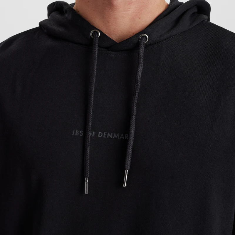 Schwarzes Abzeichen Kapuzenpulli Bambus Jogginganzug
