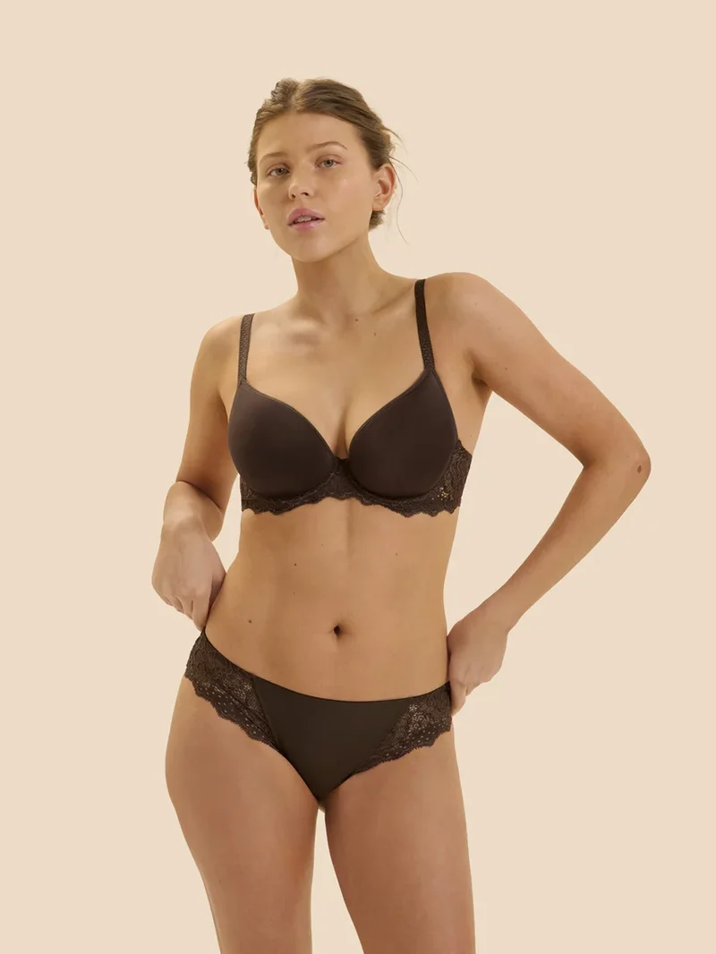 Simone Perele – Caresse 3D-Plunge-BH Kakao
