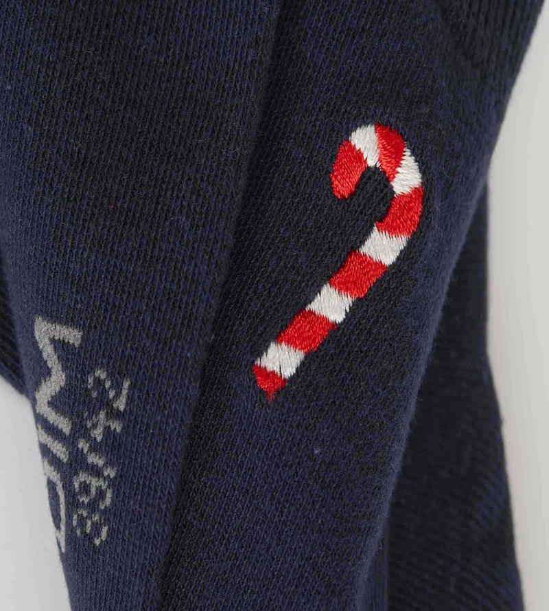 Herren-Socken Navy Blue Candy Fancy-Baumwolle