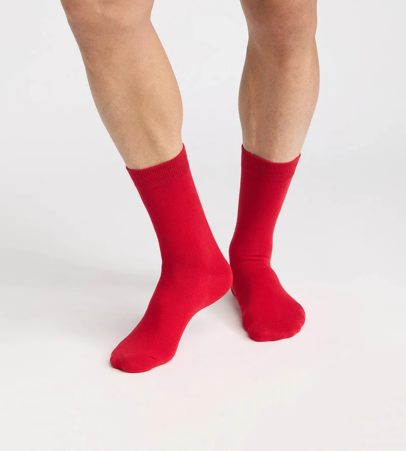 Rote Herrensocken aus Coton Fancy