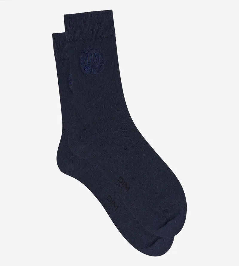 Herren-Socken in Marineblau aus Coton Fancy