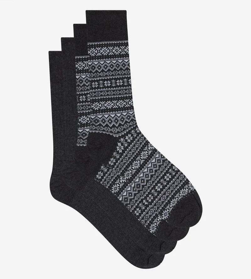 2er-Pack anthrazitfarbene Herrensocken von Coton Fancy