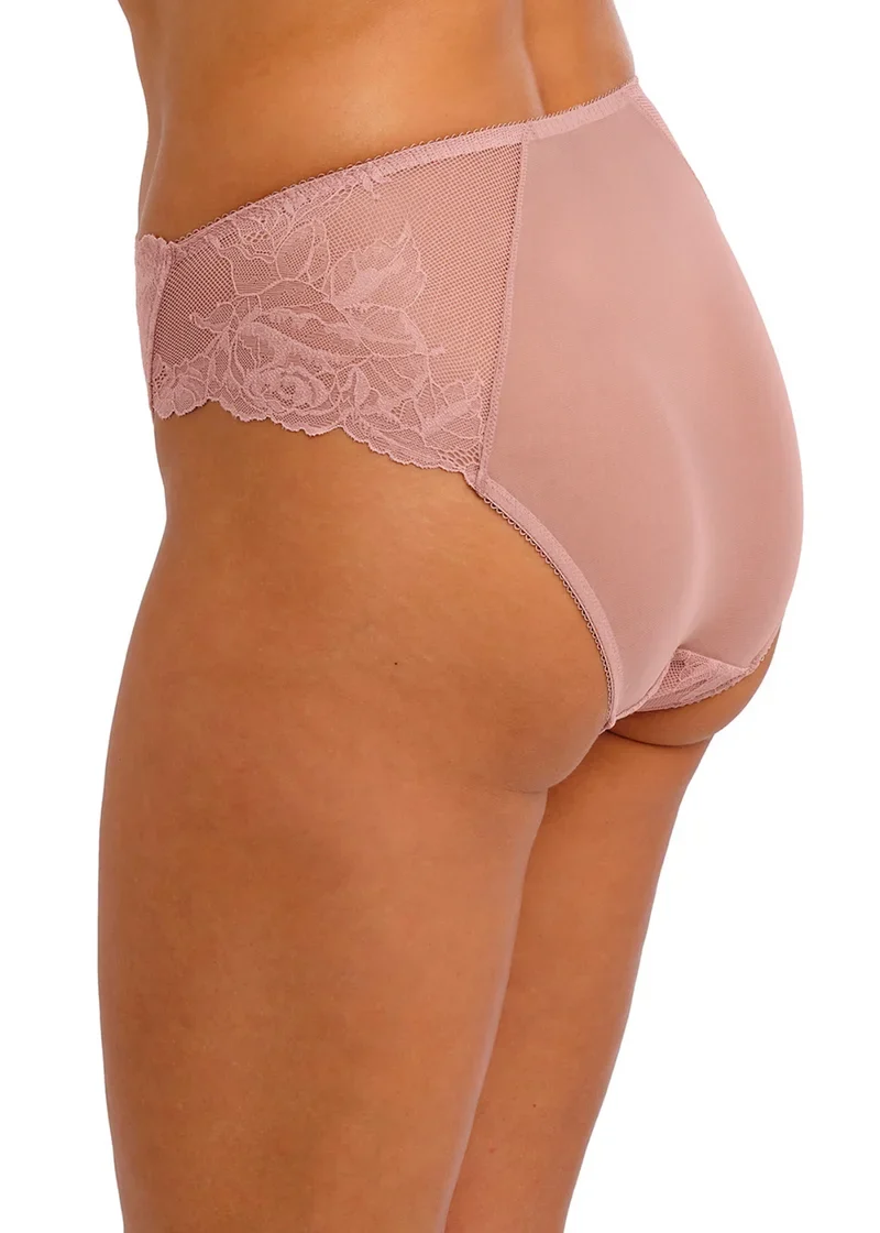 Wacoal – Vivid Attraction High Leg Brief Woodrose