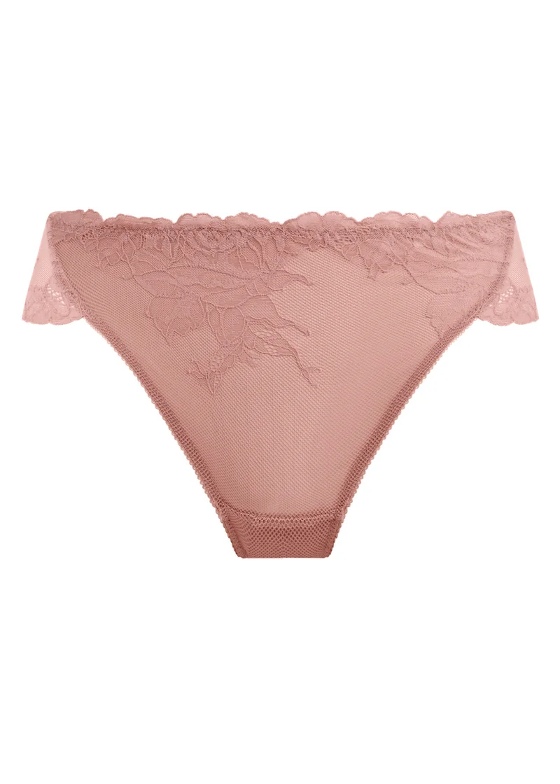 Wacoal – Vivid Attraction High Leg Brief Woodrose