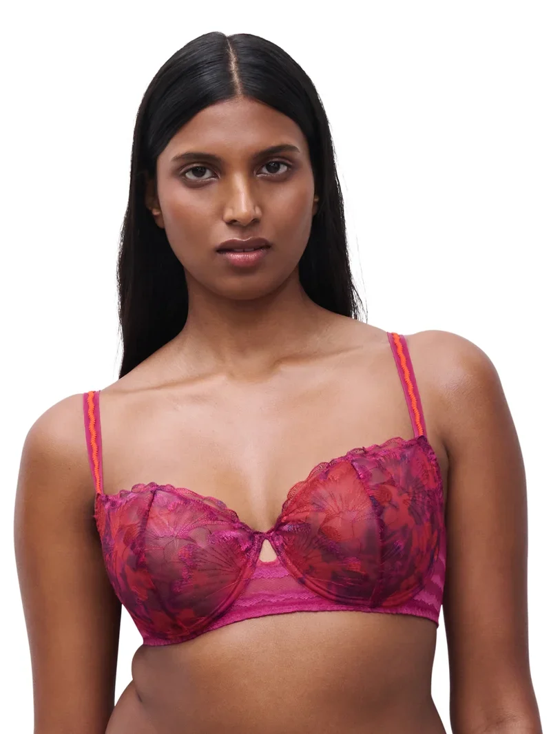 Chantelle - Lily Halbschalen-BH Dark Fushia Multico