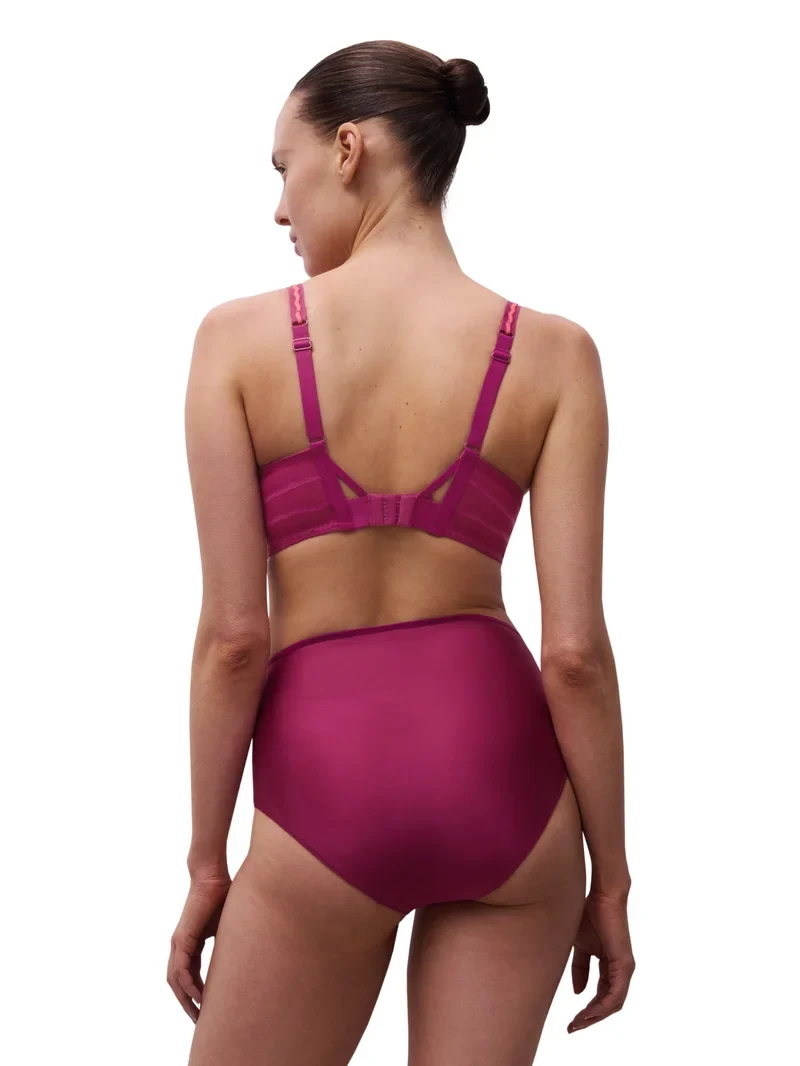 Chantelle - Lily High-Waist Full Brief Dark Fushia Multico