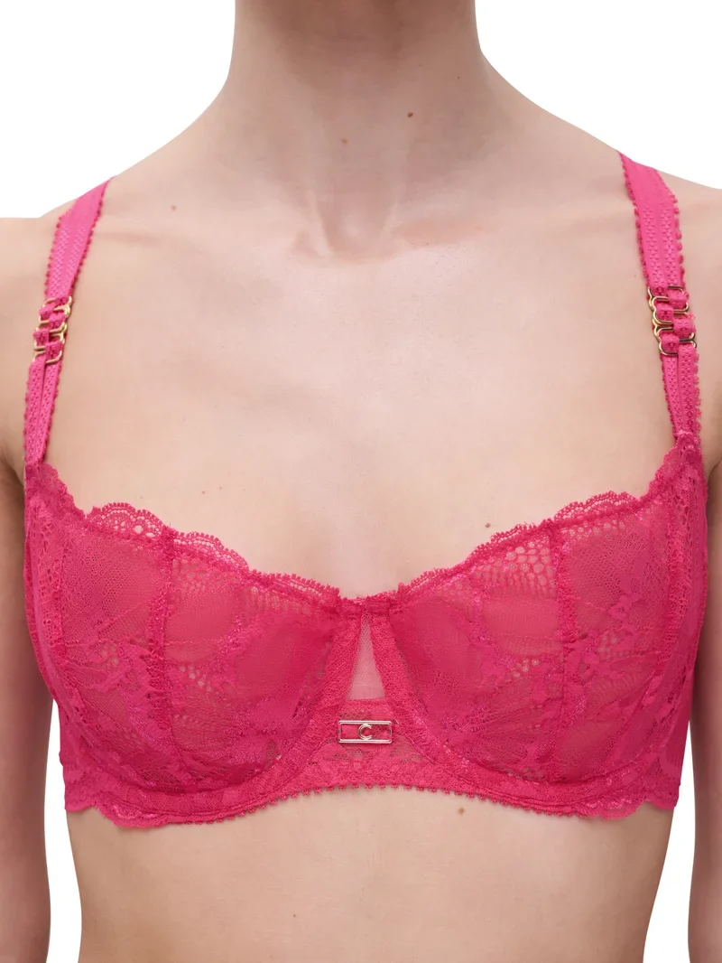 Chantelle – Muse Balconette-BH mit Halbschale, Lippenstiftrosa