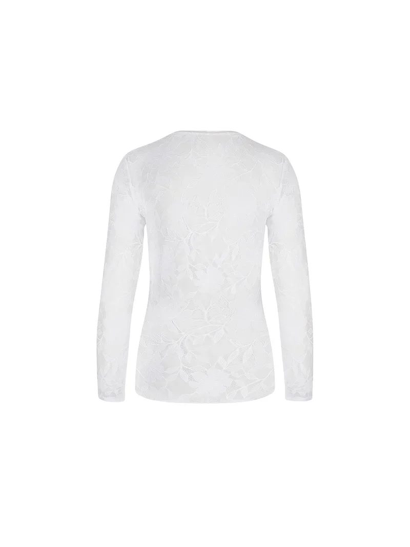 Antigel by Lise Charmel – Dentelle Rebelle Langarm-Top Blanc