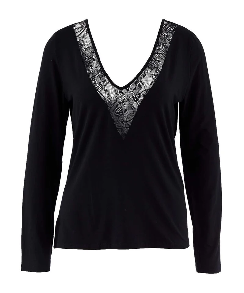 Aubade - Lazy Days Langarmshirt Noir