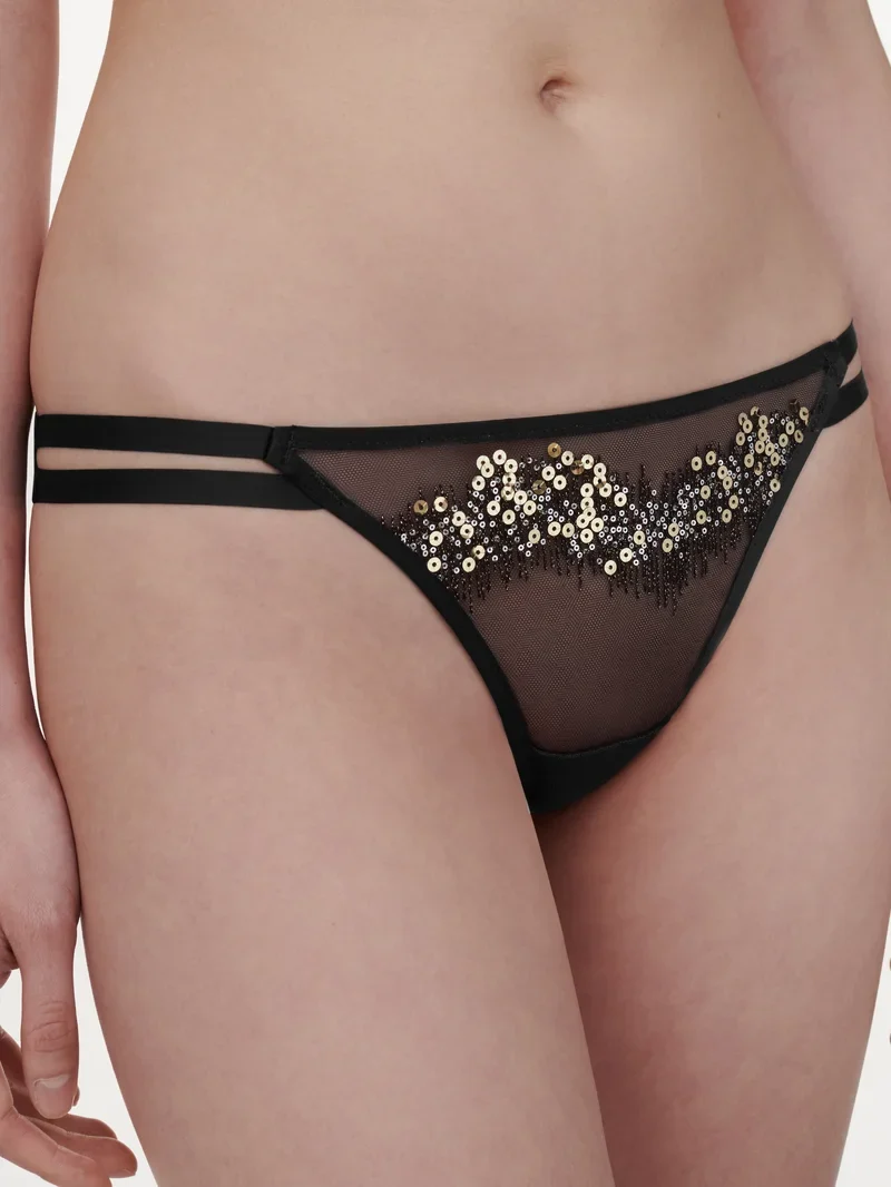 Chantelle - Genesis Tanga Glitter Schwarz