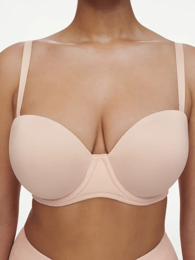 Chantelle - Comfort Chic Bandeau-T-Shirt-BH, Altrosa