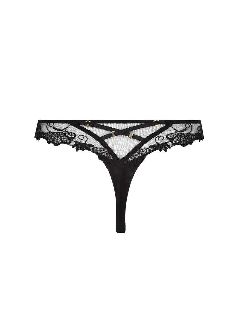 Lise Charmel - Dressing Floral Sexy Thong Plus Noir