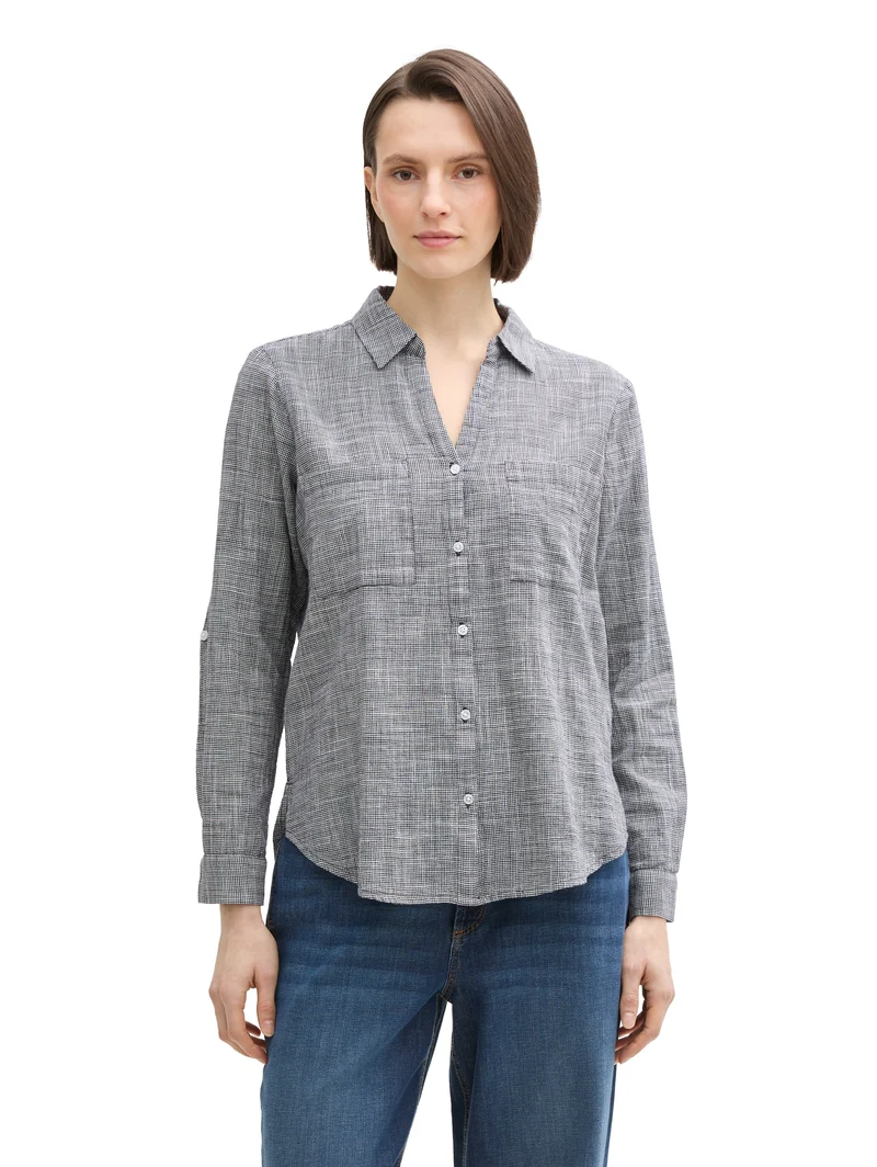 Bluse mit Brusttaschen