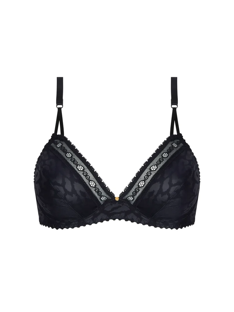 Antigel by Lise Charmel – Sensualite Fauve Full Cup Plunge Bra Noir