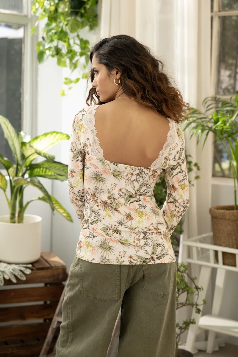Antigel von Lise Charmel – Evasion Tropique Langarm-Top Matin Tropic