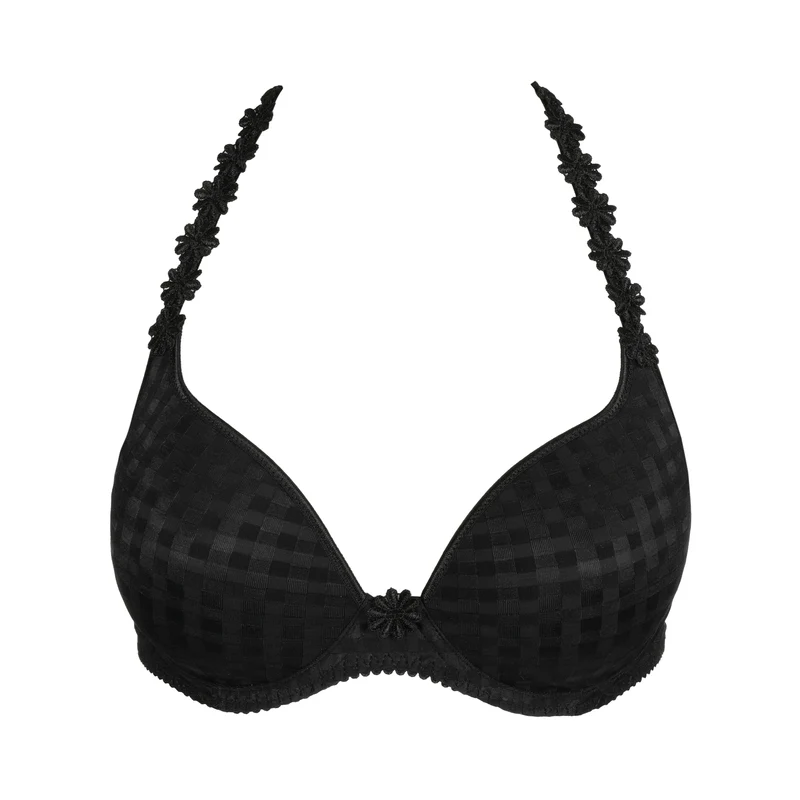 AVERO schwarz Unterlegter BH Herzform