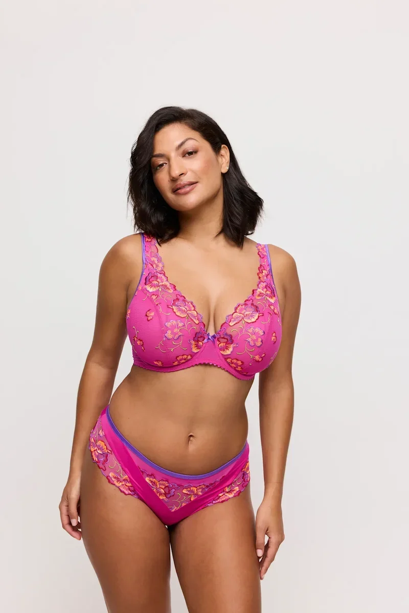 Primadonna - Devdaha Halb gepolsterter Plunge-BH Very Berry
