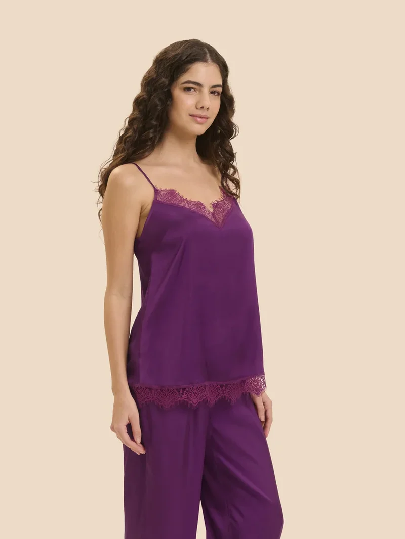 Simone Perele – Satin Secrets Top Blackberry