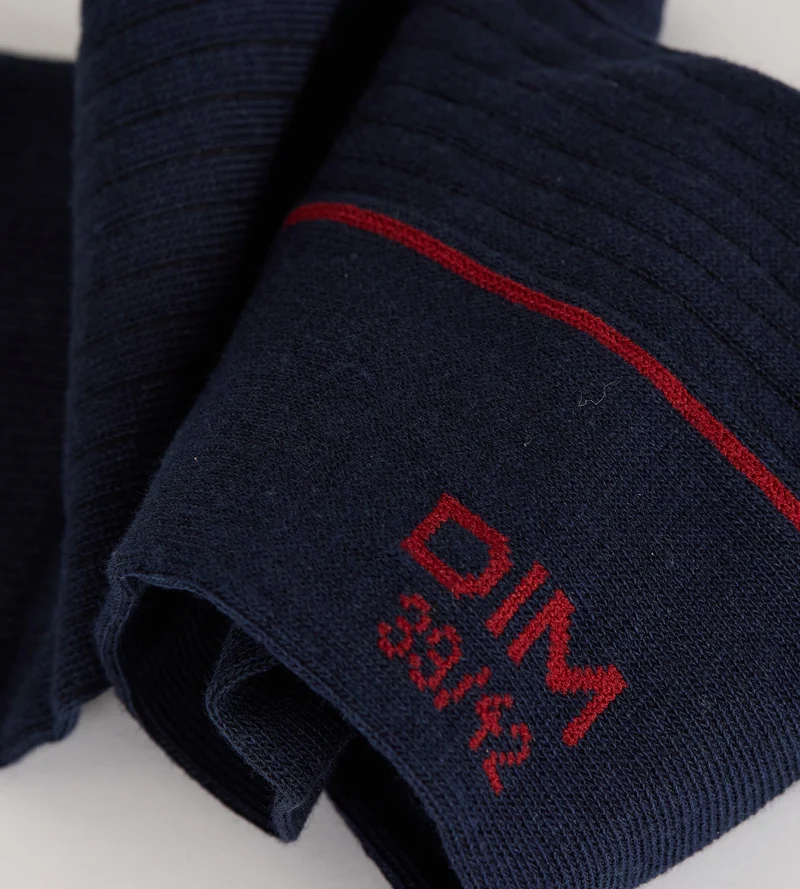 Herren-Socken aus ozeanblauer Baumwolle von La Mode Côtelée