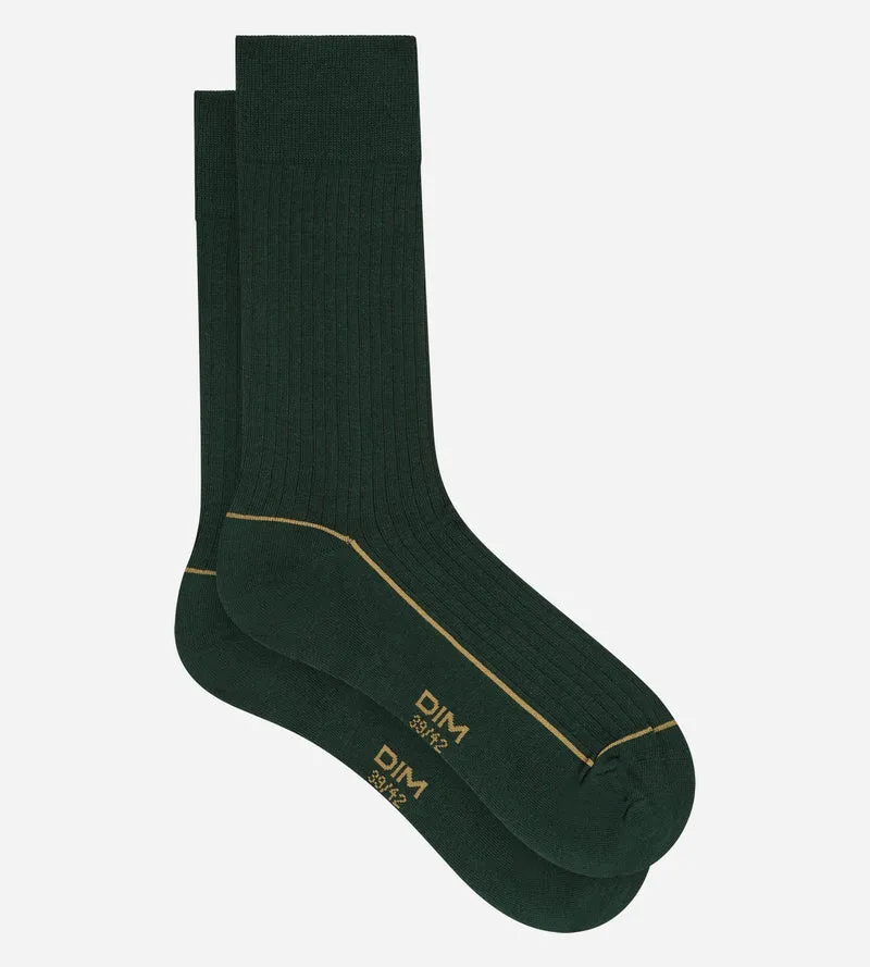 Herren-Socken aus marineblauer Baumwolle „La Mode Côtelée“