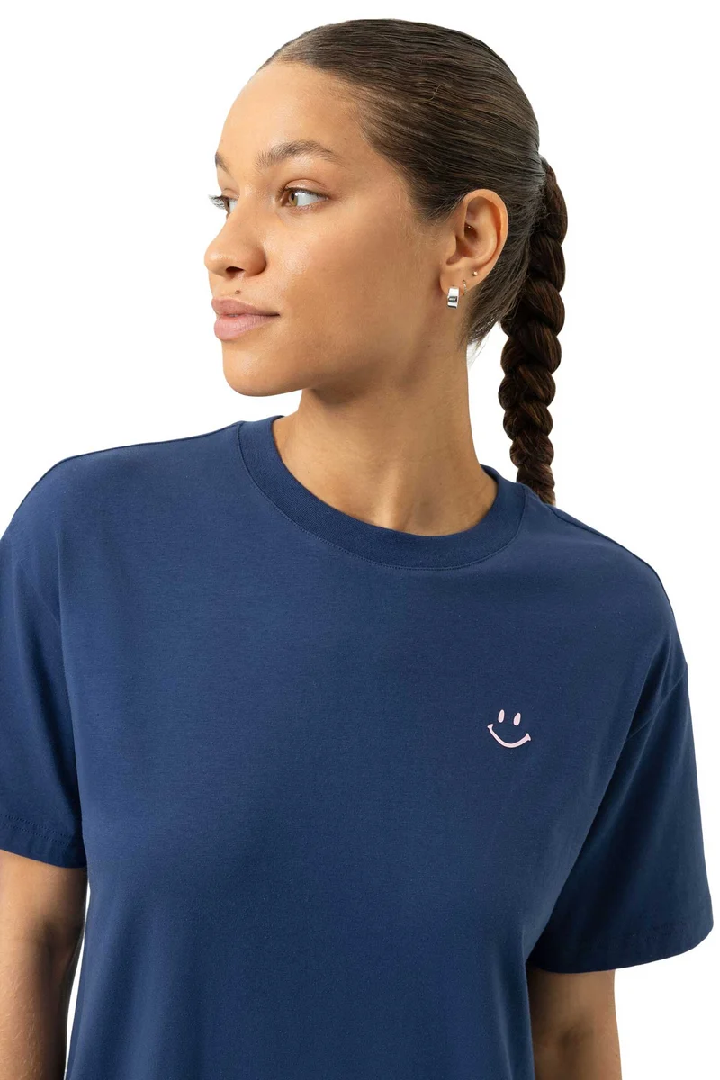 Sleepshirt, Nachthemd, kurzarm, in blue zodiac, SOLID LOVE