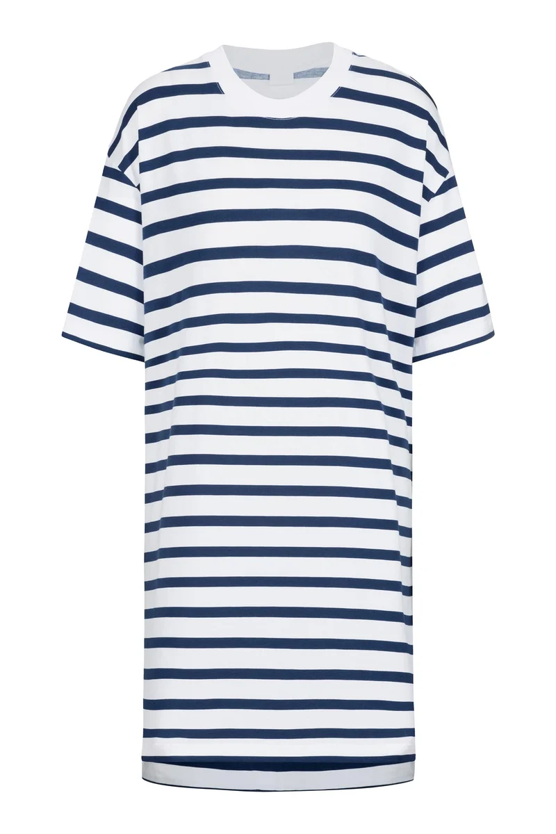 Sleepshirt, Nachthemd, kurzarm, gestreift, WARMING STRIPES