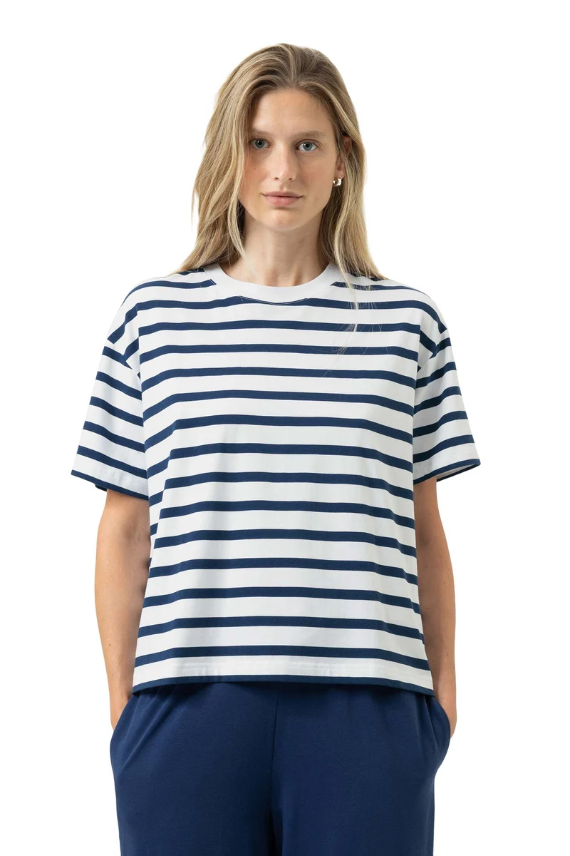 T-Shirt, gestreift, WARMING STRIPES