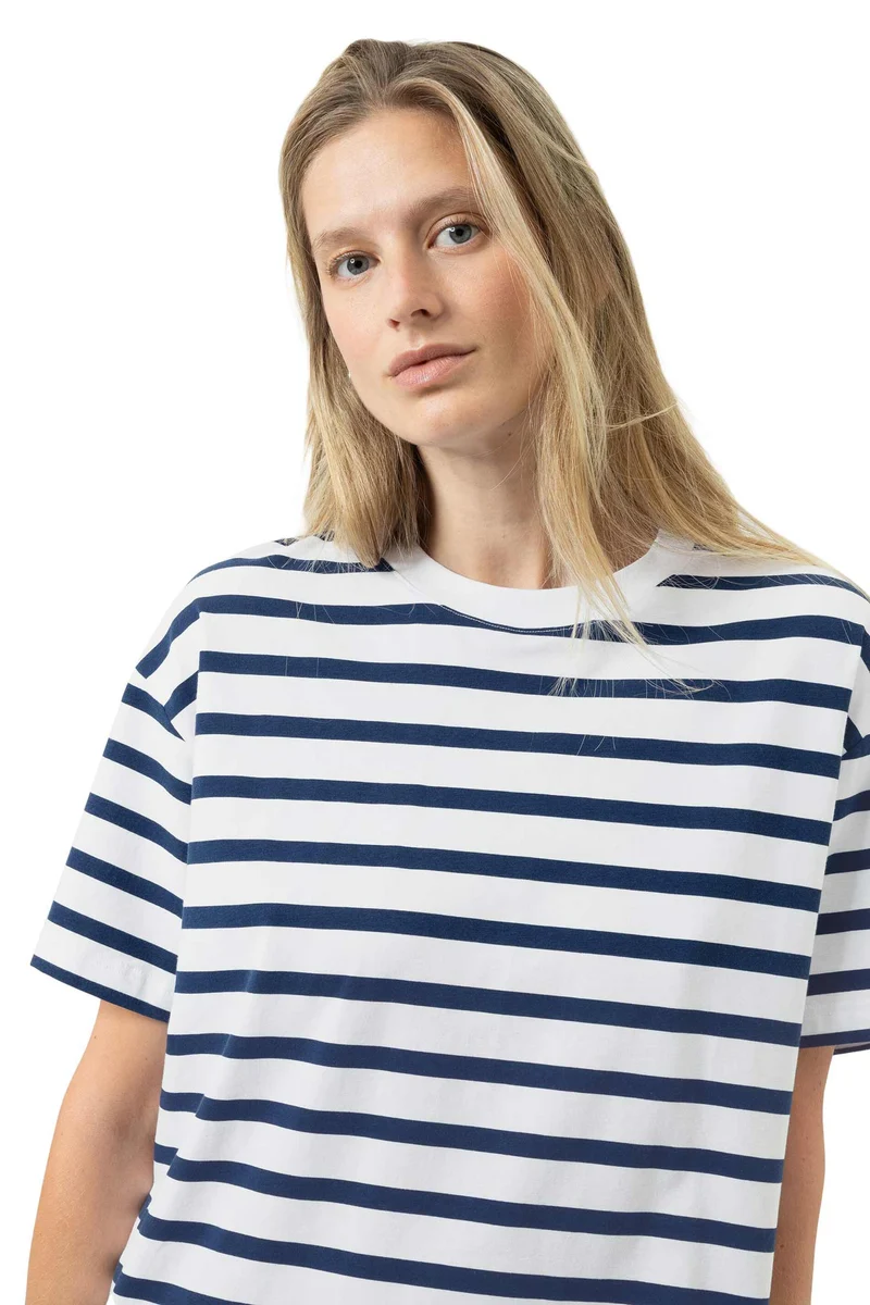 T-Shirt, gestreift, WARMING STRIPES