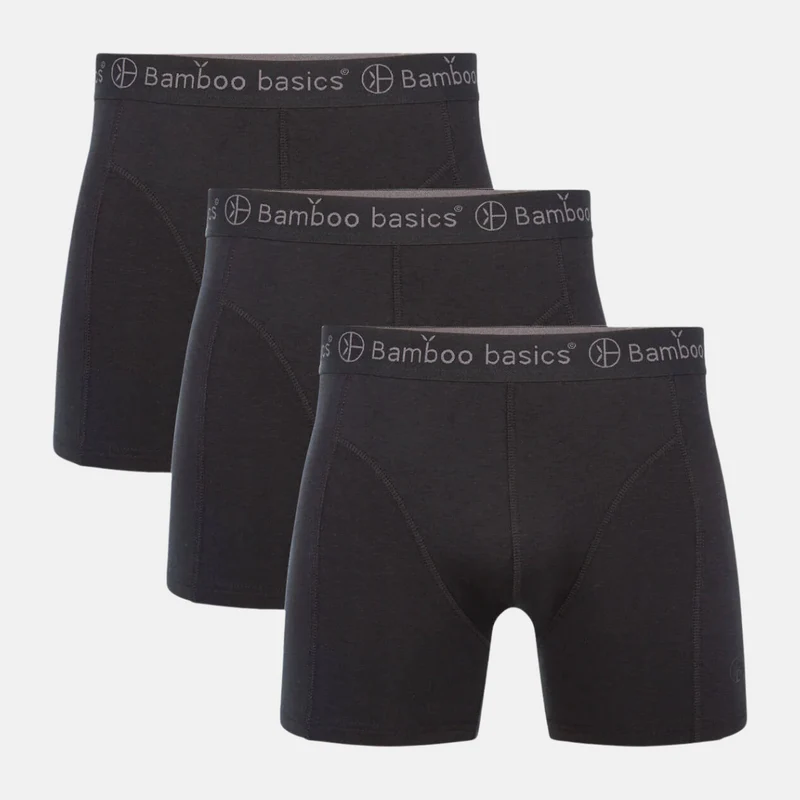 3er-Pack Schwarze Bambus-Unterhosen