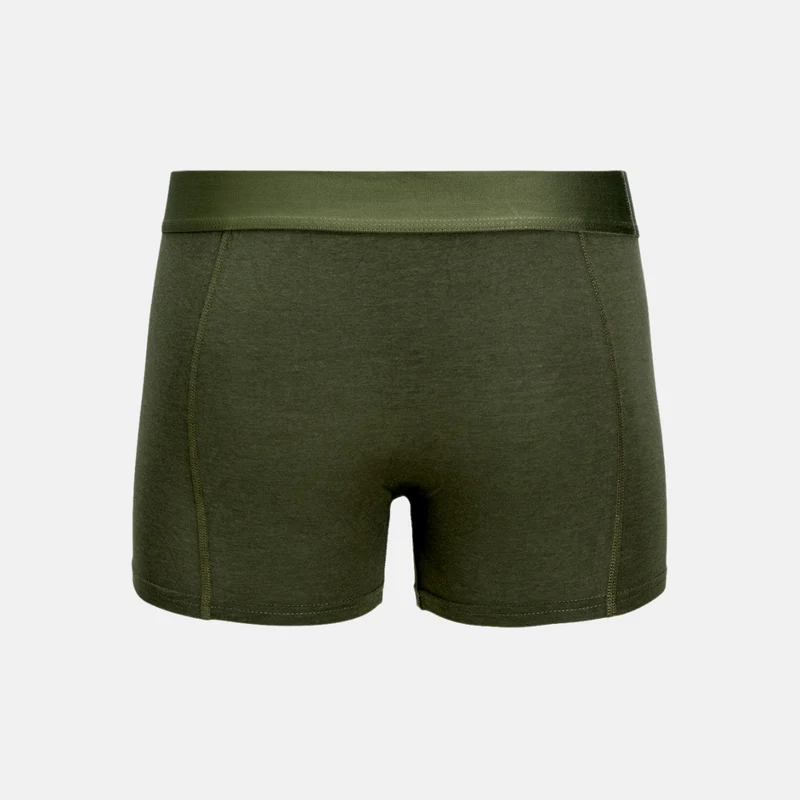 3er Pack Bambus-Unterhosen in grün/blau/schwarz