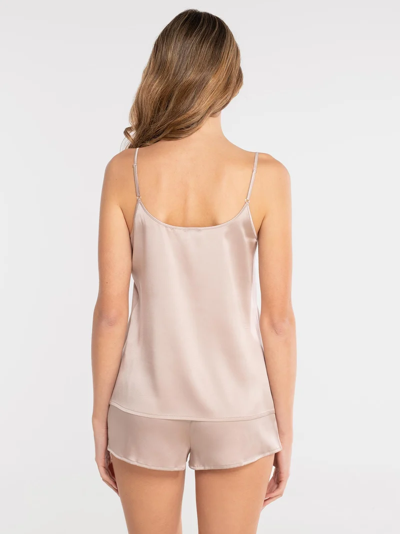 Spaghetti-Top PURE SILK STRETCH