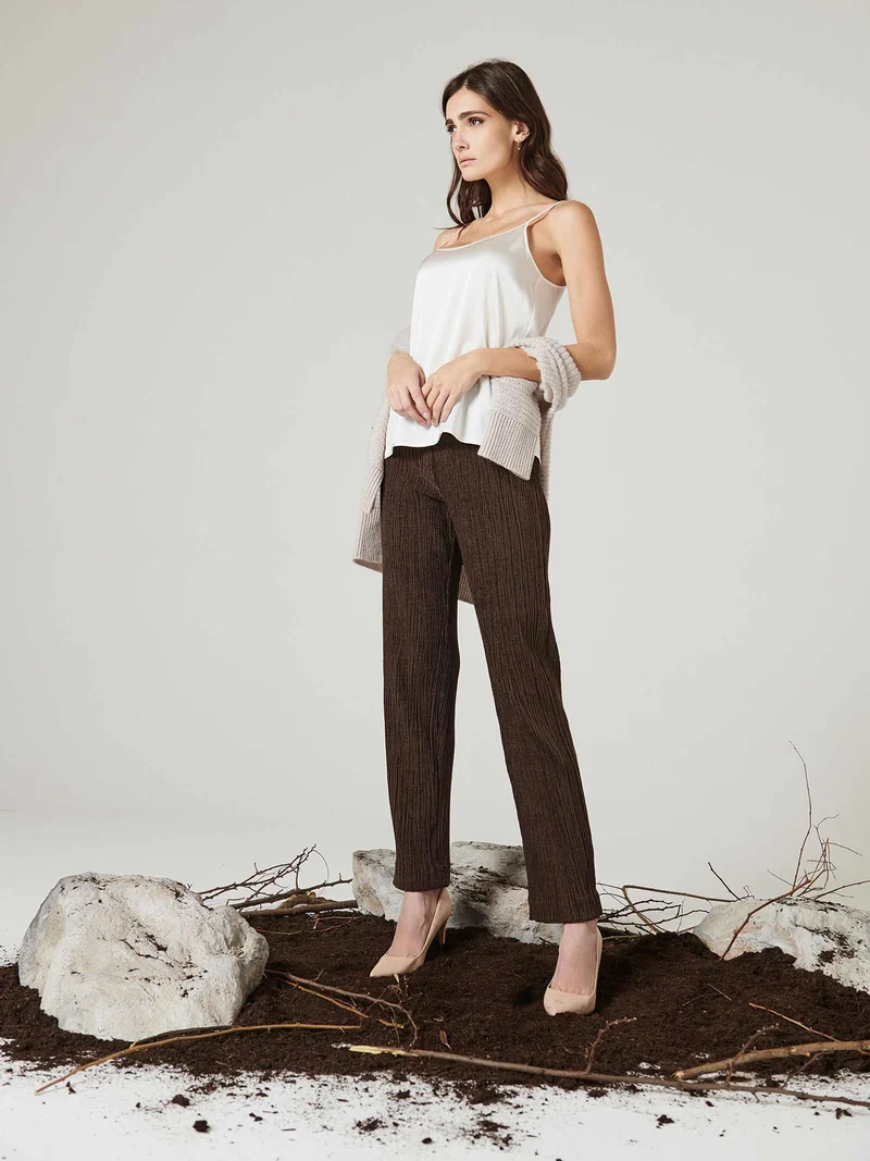 Spaghetti-Top PURE SILK STRETCH