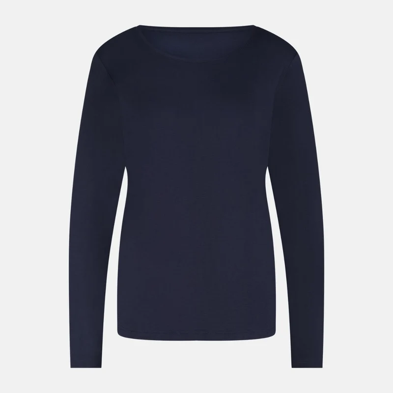 Nina Blue Langarm-Pyjama-Set