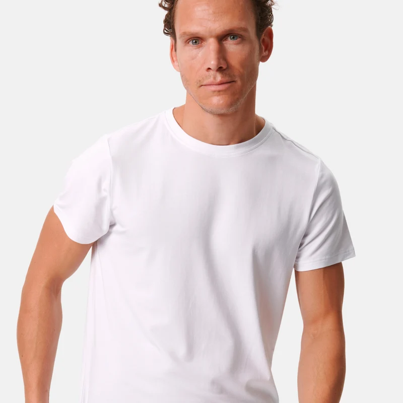 Weißes Bambus-T-Shirt