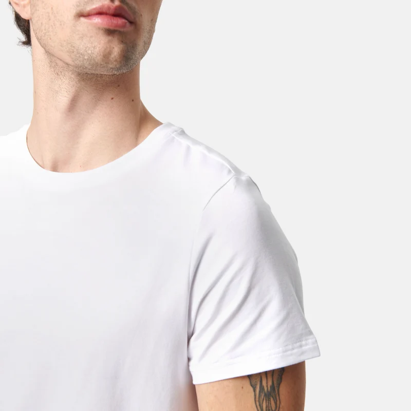 Weißes Bambus-T-Shirt