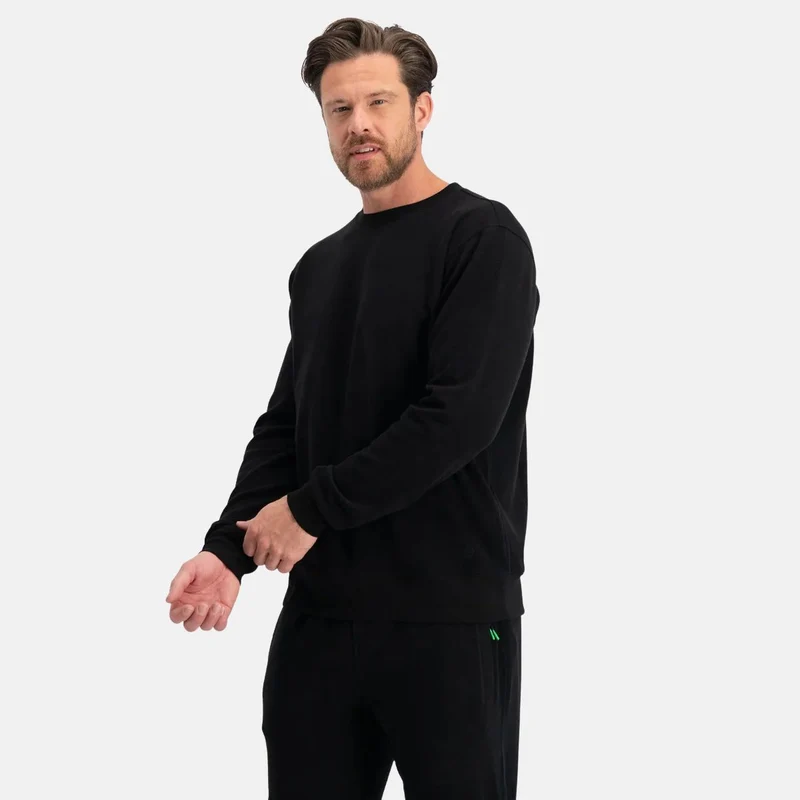 Mike Black Sweatshirt aus Bambus