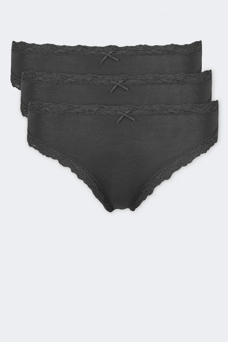 Jazzpant, 3er-Pack, COSY - Einzelstücke in schwarz, Grösse 42